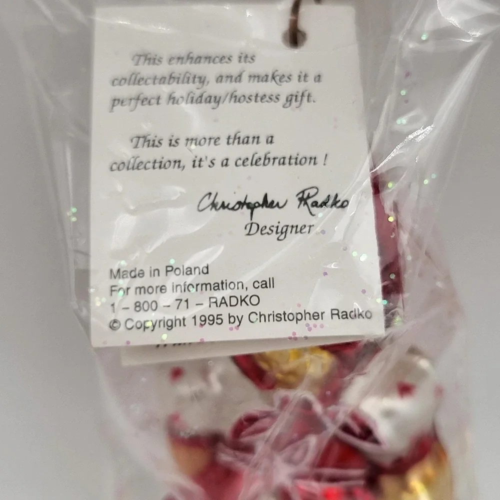 Christopher Radko 1995 Little Red Riding Hood Christmas Ornament